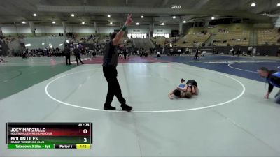 75 lbs Champ. Round 1 - Joey Marzullo, Nolensville Wrestling Club vs Nolan Liles, Rabbit Wrestling Club