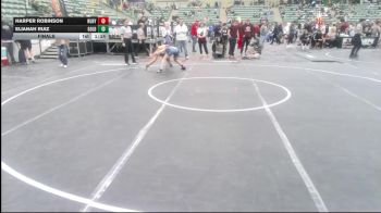 109 lbs Final - Harper Robinson, Ruby Mountain WC vs Elianah Ruiz, Gold Rush Wrestling