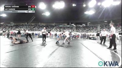105 lbs Final - Abigail LeGrand, Sperry Wrestling Club vs Lily Carson, Sperry Wrestling Club