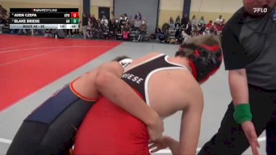95 lbs Semifinal - Aden Czepa, New Prague Wrestling vs Blake Briese, Amery Warrior`s