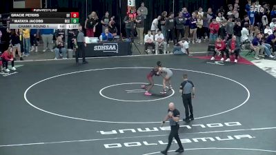 110 lbs Champ. Round 1 - Mataya Jacobs, Rapid City Central vs Gracie Peters, Brandon Valley