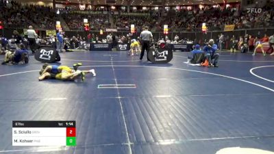 97 lbs Round Of 32 - Sabatino Sciullo, Grove City vs Max Kohser, Pine-Richland