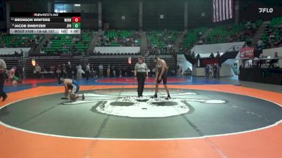 1A-4A 157 Champ. Round 2 - Bronson Winters, West End High School vs Jacob Sweitzer, St. John Paul II