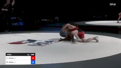145 lbs Final - Daniel Heiser, Wisconsin vs Melvin Miller, Pennsylvania