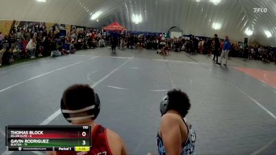 110 lbs Finals (2 Team) - Thomas Block, Killer Elite vs Gavin Rodriguez, Buxton