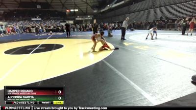 63 lbs Cons. Round 4 - Harper Renard, Sua Sponte Wrestling Club vs Alondra Garcia, Moses Lake Wrestling Club