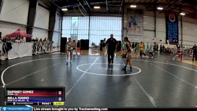 98 lbs Rd# 12- 3:15pm Saturday - Daphney Gomez, POWA vs Bella Manno, MGW Slay Belles