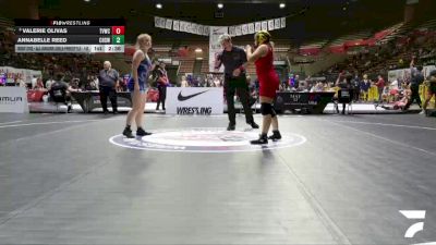 Cons. Round 3 - Valerie Olivas, The Valley Wrestling Club vs Annabelle Reed, Chaparral High School Wrestling