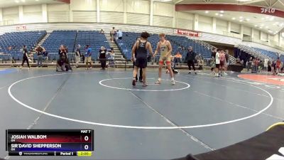 150 lbs Cons. Round 5 - Josiah Walbom, OH vs Sir`David Shepperson, OH