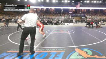 215 1A 1st Place Match - Blake Roulund, Cardinal Mooney Catholic vs Peter Mocco, Cardinal Gibbons
