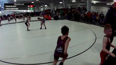 22 lbs Quarterfinal - Noah Elliott, Sherman Challengers vs Cruz Buettner, GI Grapplers