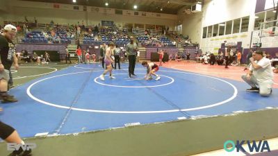 88 lbs 3rd Place - Kacy Purmal, Tiger Trained Wrestling vs Quade Charmasson, Bristow Elementary Wrestling Club