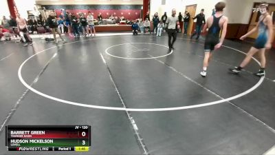 120 lbs Semifinal - Hudson Mickelson, Lovell vs Barrett Green, Thunder Basin