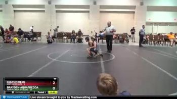 68 lbs Round 2 (4 Team) - Brayden Aquafredda, Team Florida Avengers vs Colton Reed, East Coast Elite