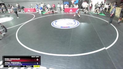 115 lbs Cons. Round 3 - Svea Gonzalez, California vs Myra Pressnell, Sunnyvale Wrestling Club