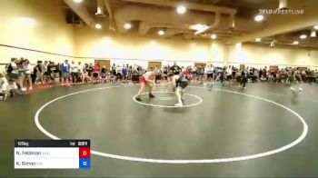 125 kg Round Of 32 - Nicholas Feldman, Ohio Regional Training Center vs Kobe Simon, Viking Wrestling Club (IA)
