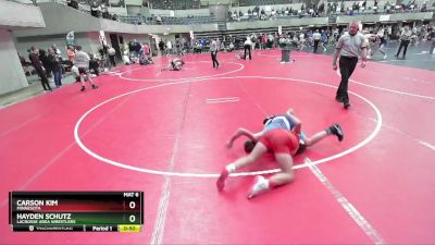 120 lbs 1st Place Match - Hayden Schutz, LaCrosse Area Wrestlers vs Carson Kim, Minnesota