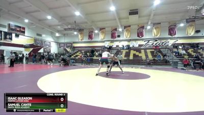 175 lbs Cons. Round 3 - Samuel Cante, Santa Rosa Academy vs Isaac Gleason, Martin Luther King