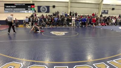 110 lbs Champ. Round 1 - Kingston Vandenheuvel, St. Peters vs Sean Foley, St. Peters