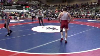 5A 120 lbs Quarterfinal - Shade Harrell, Beebe vs Elijah Wineinger, Lakeside