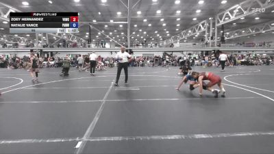 95 lbs Round 1 (6 Team) - Zoey Hernandez, Venom Girls WC vs Natalie Vance, PA West White