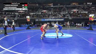 165 lbs Champ. Round 1 - Carson Martinson, Central (IA) vs Jack Richardson, JWU (Providence)