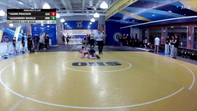 106 Gold Quarterfinal - Kadin Peacock, Glynn Academy vs Alejandro Ravelo, Southwest Miami