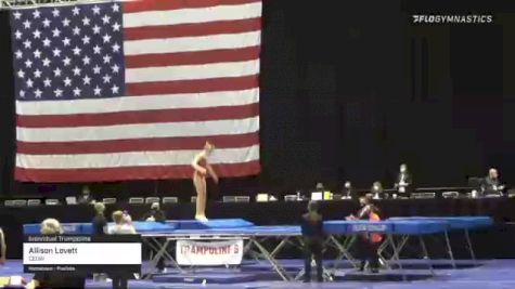 Allison Lovett - Individual Trampoline, CEGW - 2021 USA Gymnastics Championships