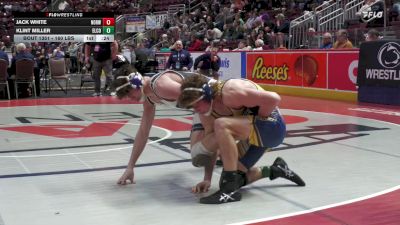 160 lbs 7th Place - Jack White, Norwin vs Klint Miller, ELCO