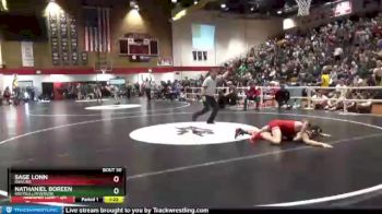 126 lbs Champ. Round 1 - Nathaniel Boreen, Greybull/Riverside vs Sage Lonn, Rawlins