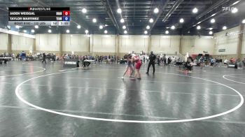 132 lbs Semifinal - Jaden Weisgal, Brandon vs Taylor Martinez, Team Jax Wrestling