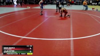 155 lbs Quarterfinal - Caleb Ritter, BBE (Belgrade/Brooten) vs Adan Abarca, Pelican Rapids