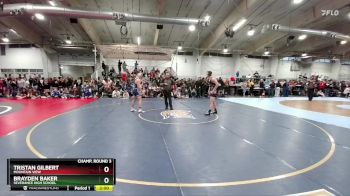 157 lbs Champ. Round 3 - Tristan Gilbert, Mountain View vs Brayden Baker, Severance High School