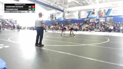 130 lbs Cons. Round 3 - Eleanor Radi, Manhattan vs Josephine Rathsam, Shawnee Mission North