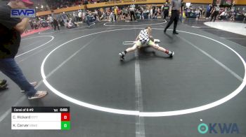 88 lbs Consi Of 8 #2 - Carter Rickard, Standfast vs Kayden Carver, D3 Wrestling Cluib