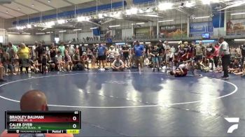 85 lbs Quarterfinals (8 Team) - Caleb Dyer, Alabama Elite Black vs Bradley Bauman, Short Time WC