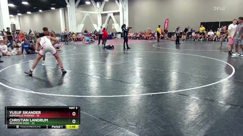 150 lbs Semis & 1st Wrestleback (8 Team) - Yusuf Sikander, Naperville Phoenix vs Christian Landrum, Reservoir Dogs