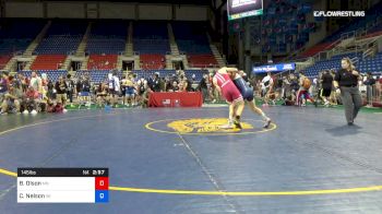 145 lbs Cons 32 #1 - Brody Olson, Minnesota vs Cole Nelson, Wisconsin