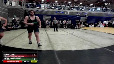 195 lbs Round 2 - Isaac Lopez, Southern Idaho Wrestling Club vs Noah Morehouse, Jet House
