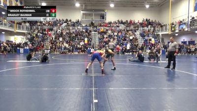 121 lbs R-32 - Brock Rothermel, Line Mountain vs Bradley Bauman, St. Edward-OH