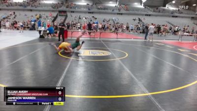 144 lbs Round 2 - Elijah Avery, MO West Championship Wrestling Club vs Jameson Warren, Missouri