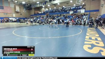 145lbs Cons. Round 3 - Brynnlee Beck, Chiawana (Girls) vs Emmaleigh Carver, St. Helens