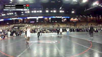 132 lbs Quarterfinal - Antonio Mills, Mill Creek vs Gabriel Easey, Ola