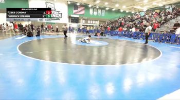 106 lbs Semifinal - Derrick Strahm, Holtville vs Zeke Corona, Alta Loma