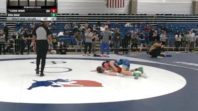 69 lbs 5th Place Match - Eva Diaz vs Cora Weir, Summit Wrestling Club