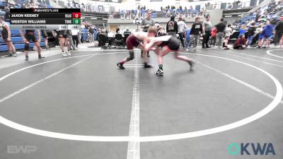 92-98 lbs Consolation - Jaxon Keeney, Blackwell Wrestling Club vs Weston Williams, Tonkawa Takedown Club