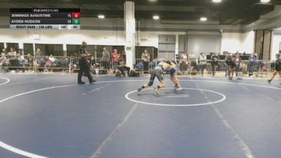 136 lbs Consi Of 8 #2 - Jennings Augustine, PA vs Ayden Hudson, OH