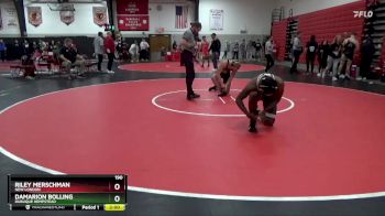 190 lbs Round 5 - Riley Merschman, New London vs Damarion Bolling, Dubuque Hempstead