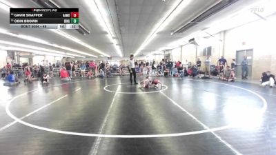 48 lbs Consi Of 8 #2 - Gavin Shaffer, Hamburg vs Odin Brown, Binghamton