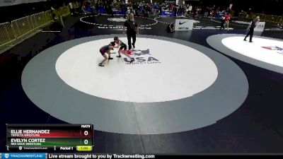 70 lbs Cons. Semi - Ellie Hernandez, Trifecta Wrestling vs Evelyn Cortez, Red Wave Wrestling